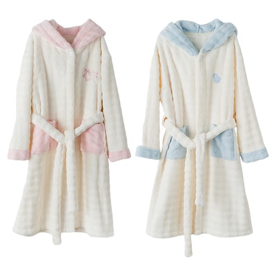 Dreamydiary儿童珊瑚绒保暖睡袍