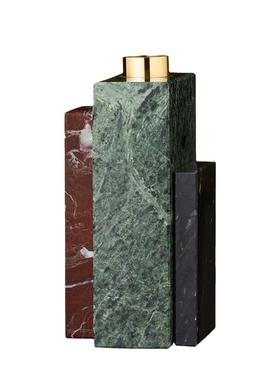 迦乐丹麦大理石黄铜轻奢风格烛台