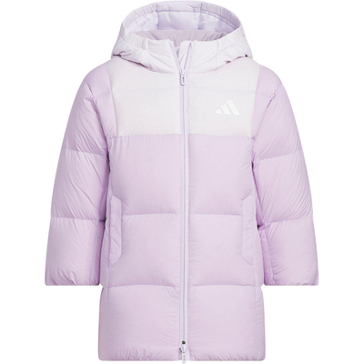 Adidas/阿迪达斯正品冬季儿童运动保暖防风长款拉链羽绒服KB5125