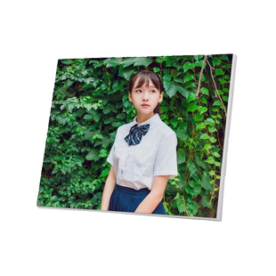 拉米娜大韩水晶版画摆台照片定制洗做成婚纱照放大挂墙相框制作