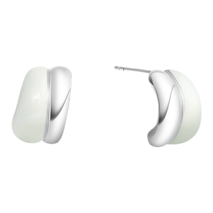 ARSIS流光云朵双层耳钉轻奢精致小众设计感珐琅耳环百搭耳饰女