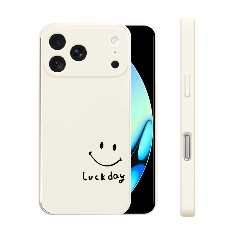 适用iPhone18ProMax手机壳新款苹果18pro液态硅胶17pro软壳17e镜头全包Air防摔保护套男女生个性创意网红笑脸
