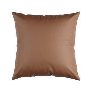 LIVING inc.软牛皮 简约抱枕套腰枕客厅沙发科技布靠背垫仿真皮大