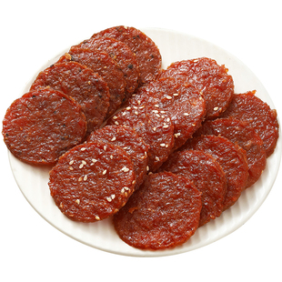 太香了！炭烤猪肉脯金钱脯原切肉干蜜汁黑椒风味潮汕特产即食零食