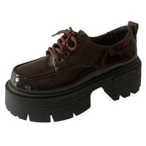 南风原创女鞋棕色jk小皮鞋女英伦风2025新款春秋季乐福鞋厚底增高跟玛丽珍单鞋