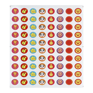 小红花贴纸小红花奖励贴纸儿童学生笑脸贴画自律表扬粘贴幼儿园宝宝卡通贴画贴纸奖励五角星大拇指小花积分卡