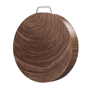 正宗进口铁木砧板家用抗菌防霉整木菜板实木加厚厨房专用圆形菜墩