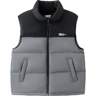 巴拉巴拉童装儿童马甲男童羽绒背心女童冬季新款内胆拼接撞色内搭