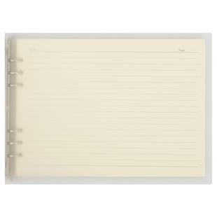 A4活页本思维导图笔记本子透明可拆卸线圈本简约ins风加厚网格本康奈尔横向记事本大学生考研日记本6孔空白本