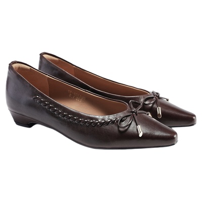 fed低跟单鞋女秋季新款女鞋真皮瓢鞋气质通勤鞋女款S0919-ZFA359