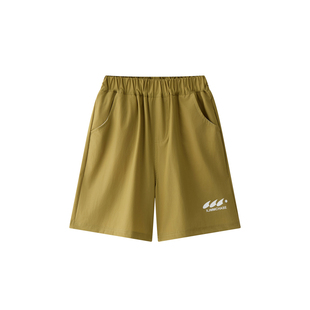 虾酱麻麻男童裤子薄款夏装2025新款男孩洋气宽松运动儿童速干短裤