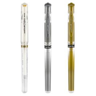 日本uni三菱高光笔um153美术高光白笔素描绘画白色画画笔太字金色油漆笔防水不掉色修正液笔学生用手绘漫画