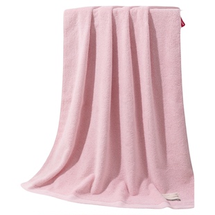 洁丽雅5A纯棉抑菌浴巾女纯色吸水亲肤男家用擦澡巾厚不易掉毛柔软