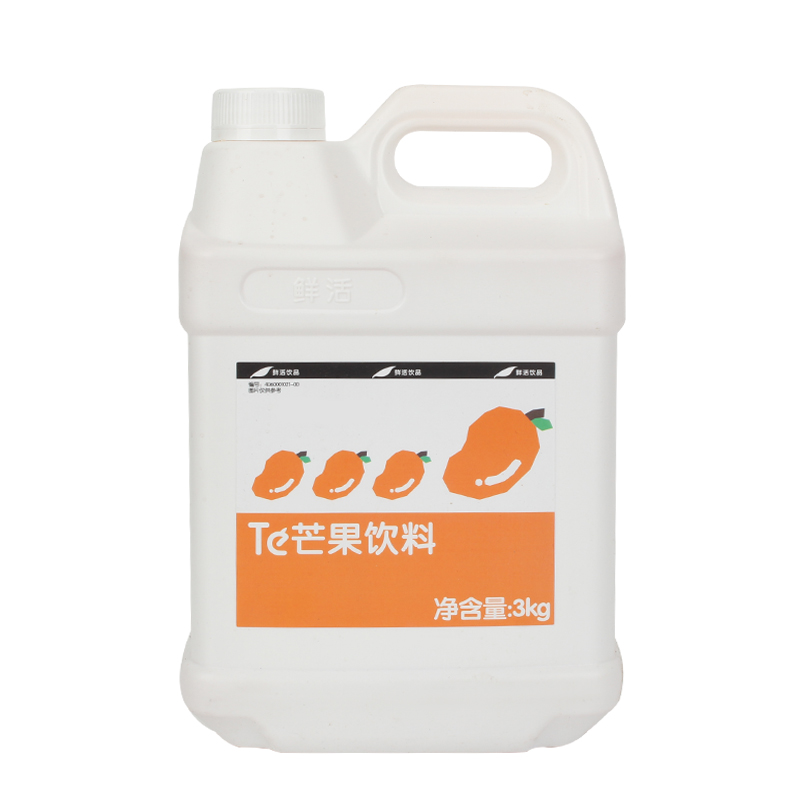 鲜活高倍芒果汁3kg 高倍浓缩果汁果味饮料浓浆奶 茶店专用原料