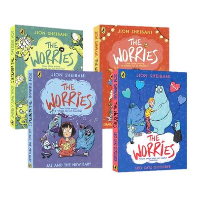 焦虑怪4册儿童英语桥梁书