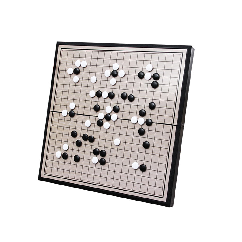 围棋棋盘套装五子棋子黑白棋子便