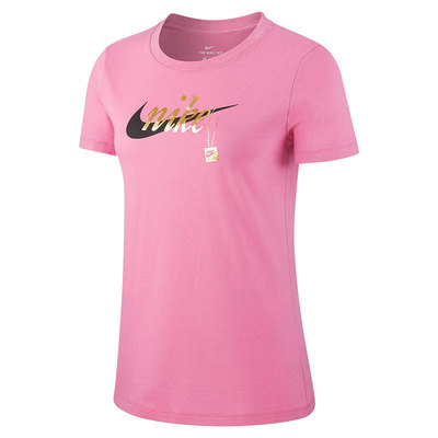 耐克黑白金色透气短袖t恤衫