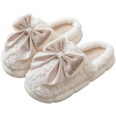 足康乐踩屎感棉拖鞋女士秋冬季