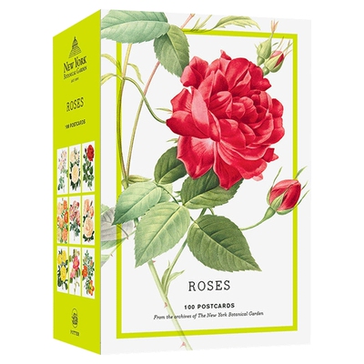 华研原版 玫瑰 来自纽约植物园档案馆的 100 张明信片 英文原版 Roses 100 Postcards 精美花草插图 英文版 进口英语书籍