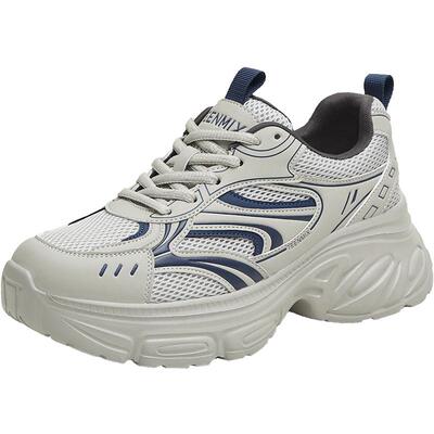 天美意厚底增高老爹鞋运动鞋女鞋子复古休闲鞋2025秋新款BK622CM5