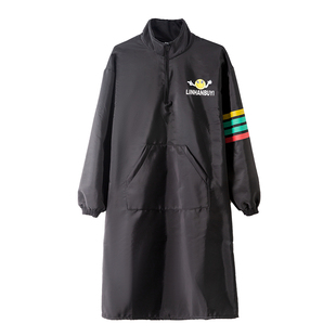 反穿罩衣女加绒加厚冬季长袖围裙厨房家用工作服男士定制logo印字