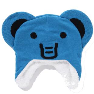 BAPE配饰卡通动物家族大象熊耳朵造型毛绒针织帽子381003L