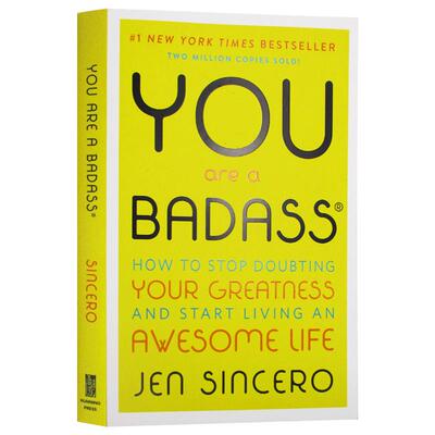 你是个惯犯 如何停止怀疑自身的优点和展开美好的人生 英文原版 You Are a Badass 一本告诉你如何实现自我的畅销书 英文版英语书