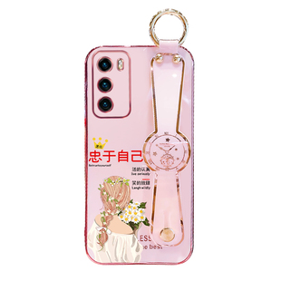 忠于自己适用于华为p30手机壳新款p30pro斜跨挂绳腕带保护套硅胶全包防摔卡通女款原创软壳