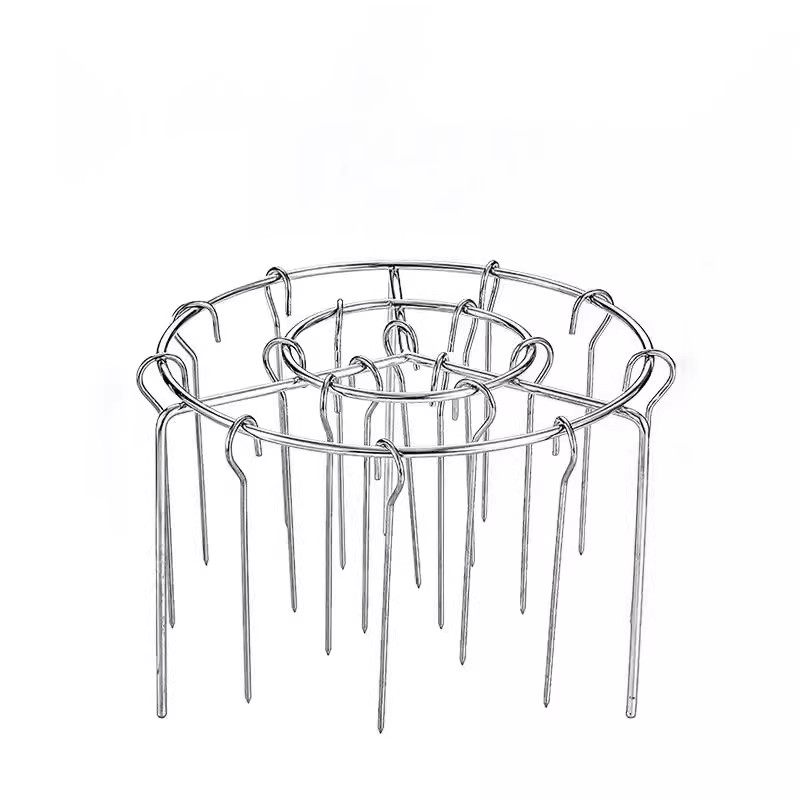 空气炸锅烧烤架立式烧烤架烤箱不锈钢圆形烤串烤肉吊挂专用立式架