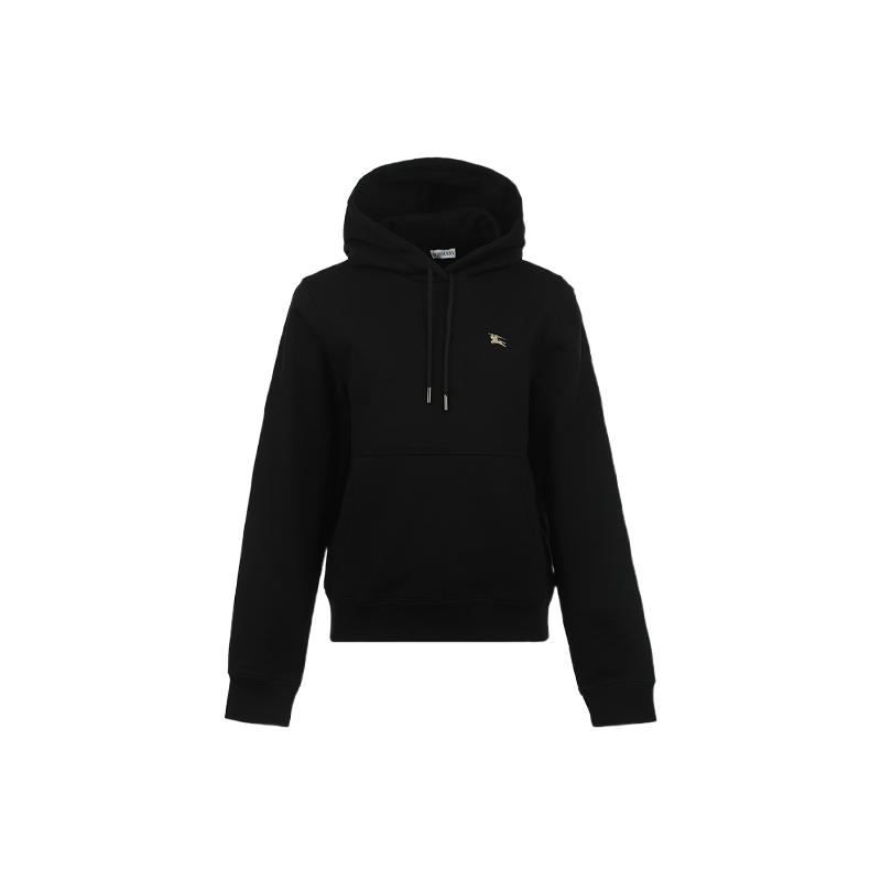 【自营】BURBERRY/博柏利女士马术骑士提花连帽宽松长袖套头卫衣