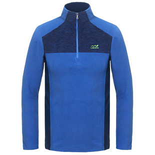 抓绒衣男款户外加绒加厚内穿大码跑步半拉链卫衣内搭摇粒绒打底衫