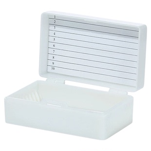 载玻片收纳盒1/3/5/10/12/25/50/100片装加厚玻片病理切片邮寄盒