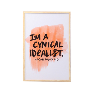 铝合金木纹相框原木色画框 海报写真框 8K4K营业执照框证书框定制