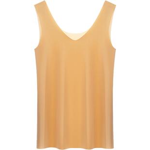 防走光吊带背心内搭冰丝无痕白衬衫防透大码内衬裙肉色打底女薄款