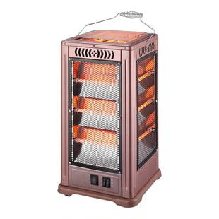 五面取暖器烧烤型烤火器小太阳电热扇电烤炉家用四面电暖气烤火炉