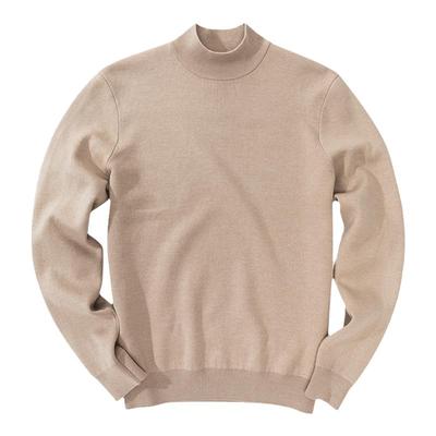 MrBu布先生中高领加厚纯色羊毛衫