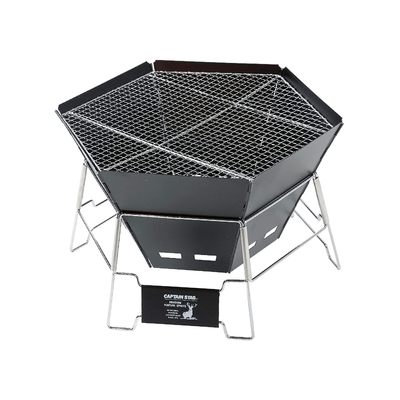 captainstag户外露营烧烤炉六角