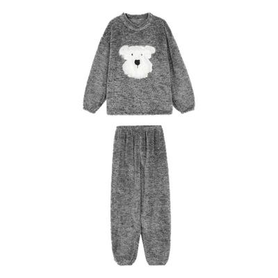 馨帮帮Homedress小狗毛绒睡衣