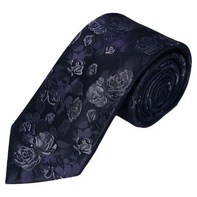 WILLIAMMILTO玫瑰秘境真丝领带