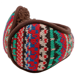 澄湖螺 毛线提花系列保暖耳罩女冬耳包网红ins潮耳套百搭耳暖