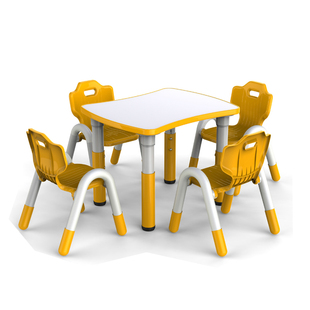 育才皂形桌幼儿园儿童绘画肥皂桌早教教室学习宝宝写字桌椅组合