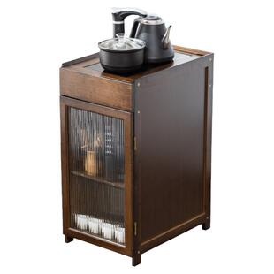 移动茶水柜家用小茶柜茶边柜烧水壶一体茶具茶叶收纳置物架非实木