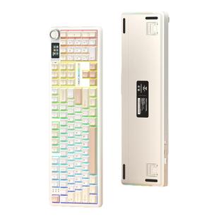 狼蛛F108pro全配列客制化机械键盘无线三模游戏电竞办公智能屏显