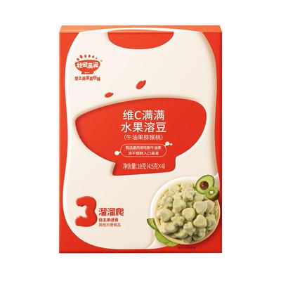 秋田满满水果溶豆100%水果制作