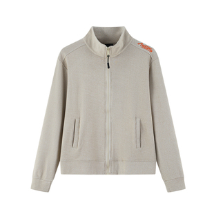 andtime秋冬重磅保暖立领翻领长袖德绒打底衫拉链外套健身t恤卫衣