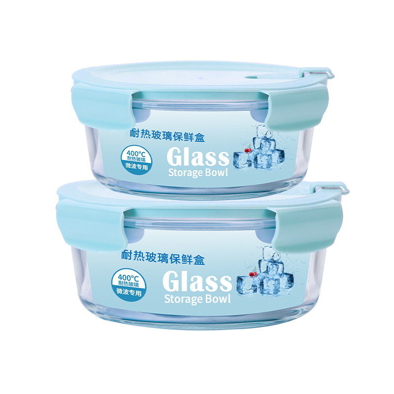 上班族玻璃饭盒微波炉加热