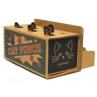 猫玩具打地鼠机宠物玩具幼猫用纸盒逗猫玩具瓦楞纸猫抓板