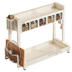 厨房调料盒一体多格调味料佐料收纳台面旋转调料油盐酱醋瓶置物架