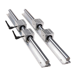 SBR铝托光轴重型滑轨直线导轨精密木工推台锯平移门圆棒轨道滑块