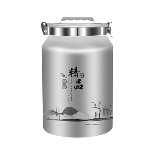 富海真空铝桶食品级米桶储粮罐宠物粮不锈钢密封桶防虫防潮茶叶罐